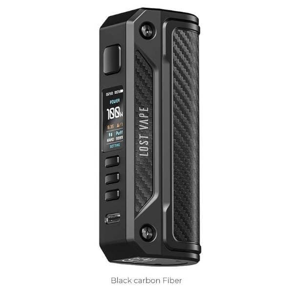Box Thelema Solo 100W - Lost Vape|Black Carbon Fiber