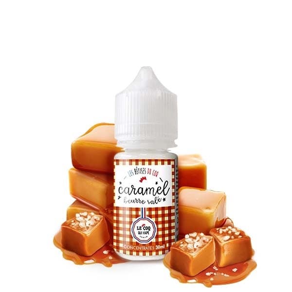 Concentre Caramel beurre salé 30ML  - Le Coq qui vape - GFC