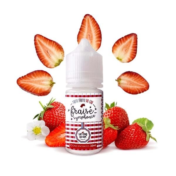 Concentre Fraise symphonie 30ML  - Le Coq qui vape - GFC
