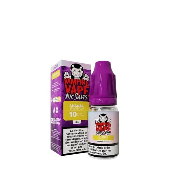Ananas Pawpaw Nic Salt 10ml - Vampire Vape - image 3