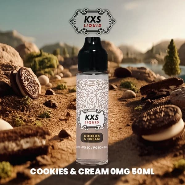 Cookies & Cream 0mg 50ml - KXS Liquid - image 2