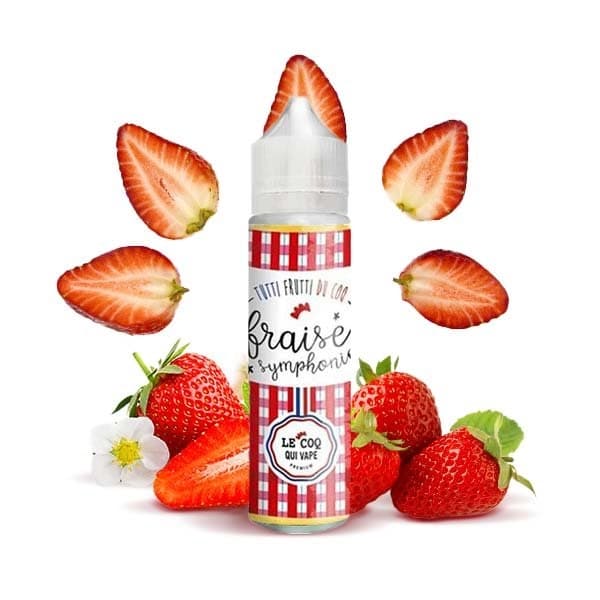 Fraise symphonie 50ML - Le Coq qui vape - GFC