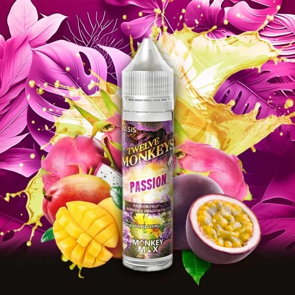 Passion Monkey Mix 0mg 50ml - Twelve Monkeys - image 2