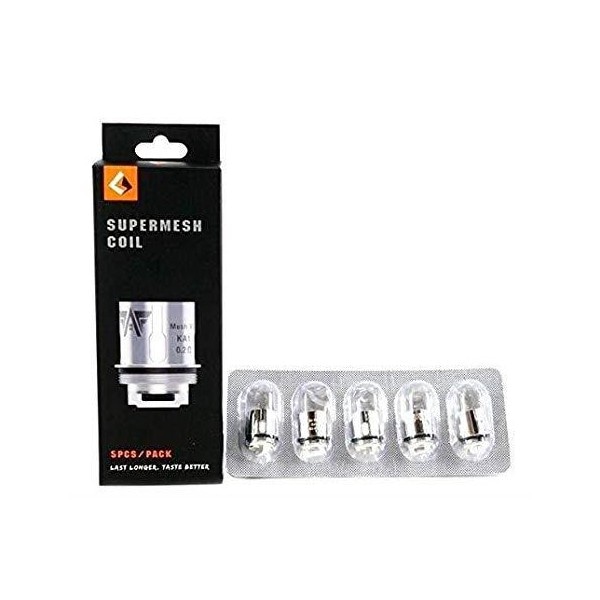 Resistance Supermesh X1/X2 - Geekvape ( PACK 5)|0.2 ohm/X1/Ad KA1|0.4 ohm/X2/Ad KA1
