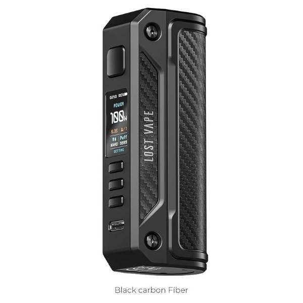 Box Thelema Solo 100W - Lost Vape|Black Carbon Fiber