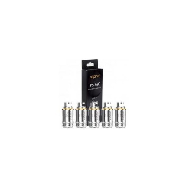 (PACK 5) Resistance PockeX Aio de Aspire|0.6 ohm|1.2 ohm