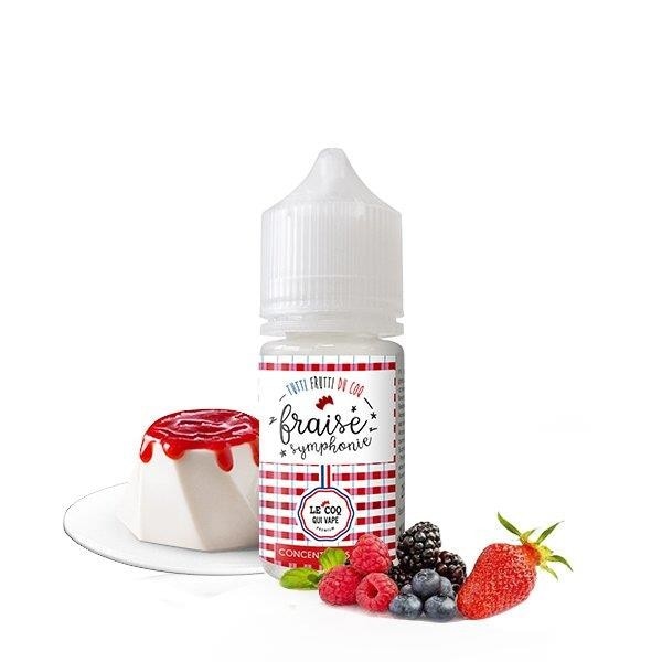 Concentre Fraise symphonie 30ML - Le Coq qui vape