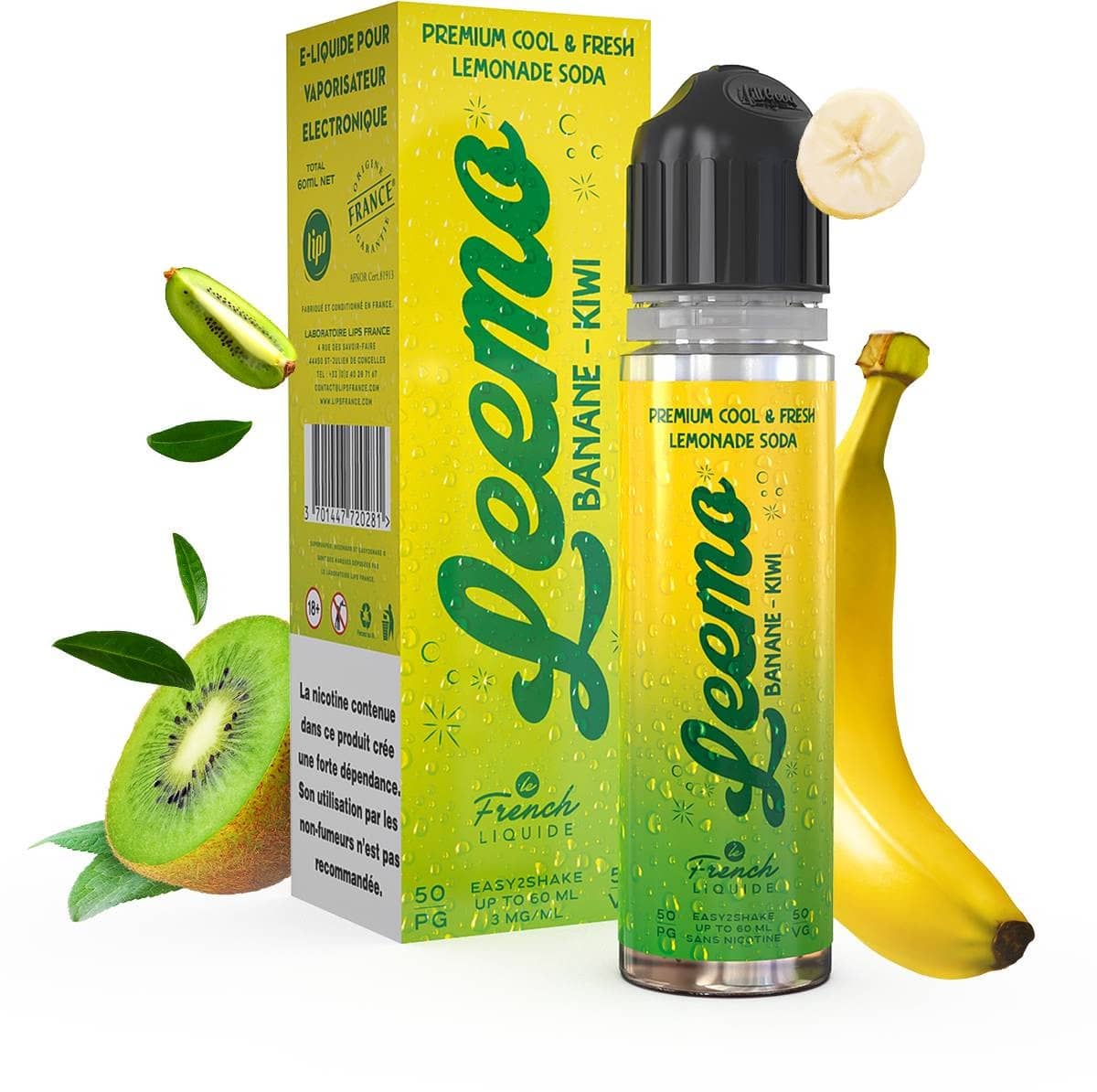 Banane Kiwi 50/50 60ML - Leemo/Le French Liquide
