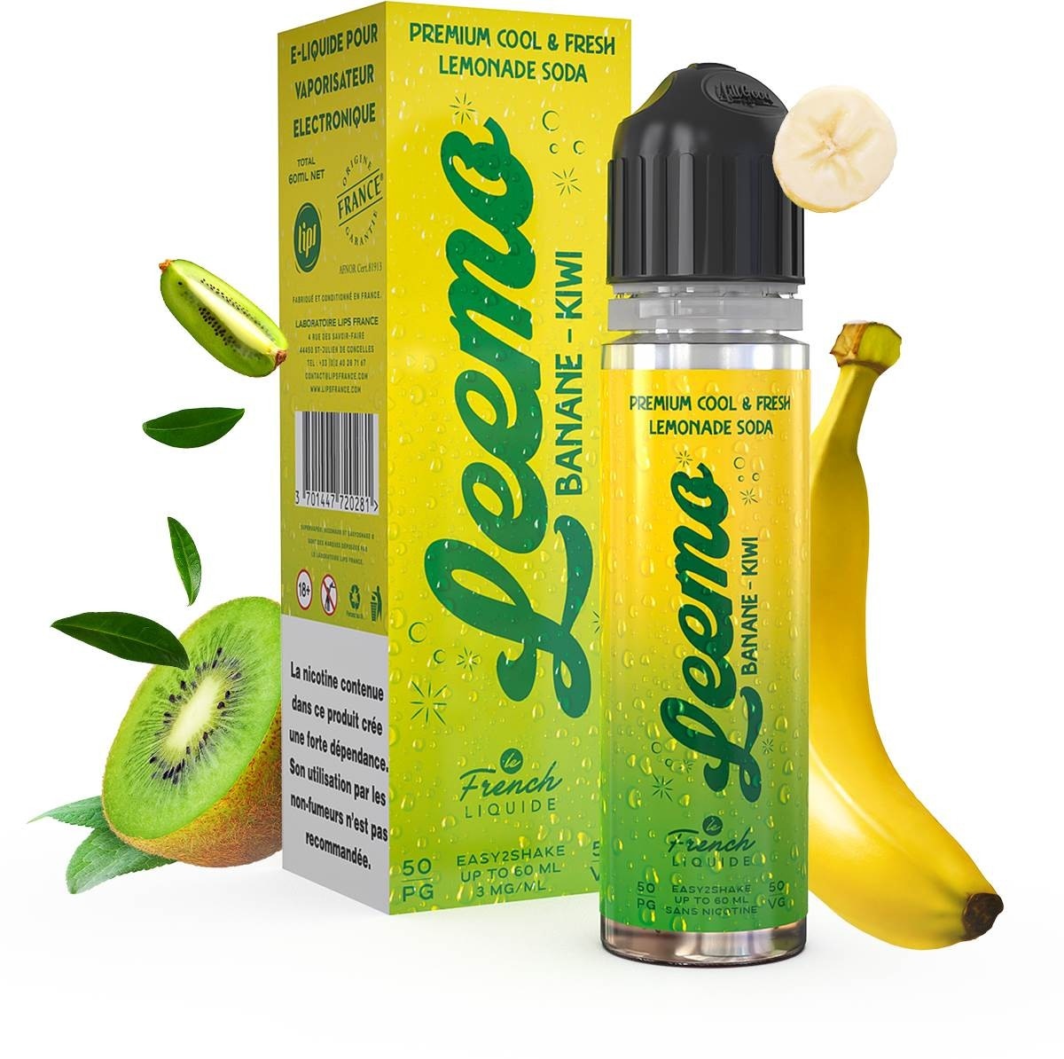 Banane Kiwi 50/50 60ML - Leemo/Le French Liquide