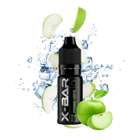Green Apple 10ML (Sel de nicotine) - X-Bar