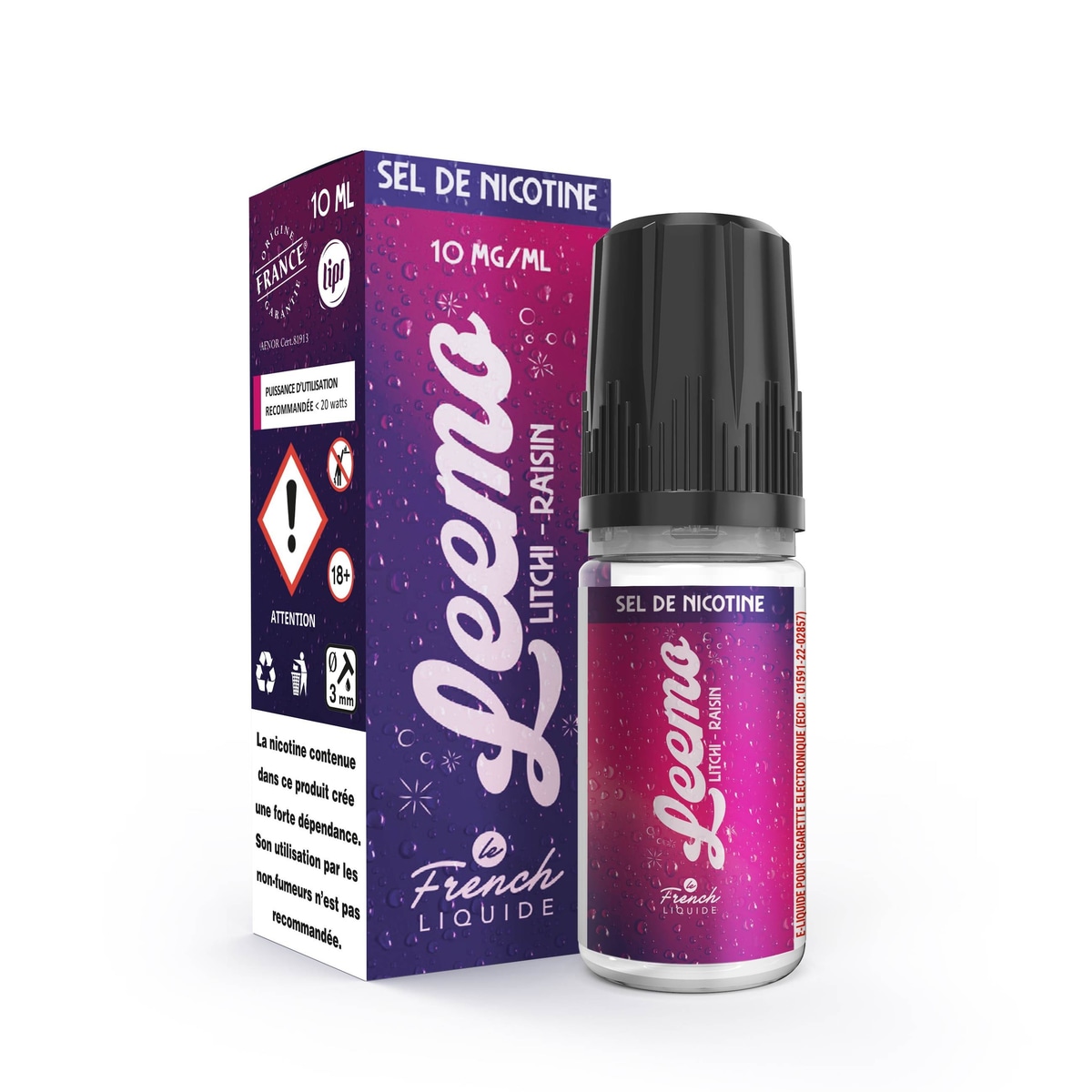 Litchi Raisin (Sel nicotine) 10ML - Leemo/Le French Liquide