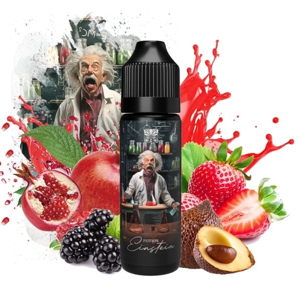 Potion Einstein (Fraise/Grenade/Fruit du serpent/Baies noires) 0mg 50ml -...