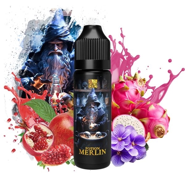 Potion Merlin (Violette/Fruit du dragon/Grenade/Limonade) 0mg 50ml - Tribal...