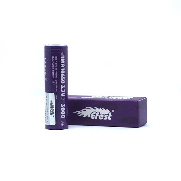 (Pack de 2) Batterie Efest IMR18650 - 3000mah (35A)