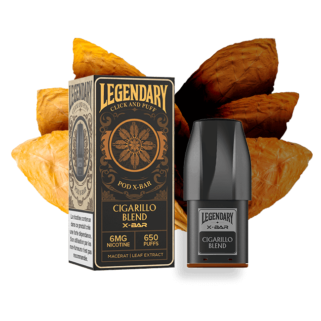 Pod Legendary Cigarillo Blend - Click & Puff/X-Bar