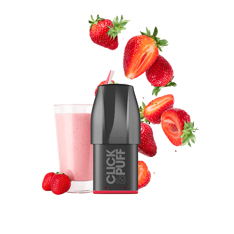 Pod Milkshake Fraise - Click & Puff/X-Bar