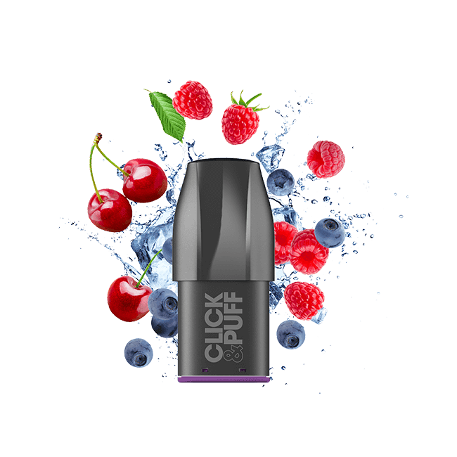 Pod Myrtille Framboise Cerise - Click & Puff/X-Bar